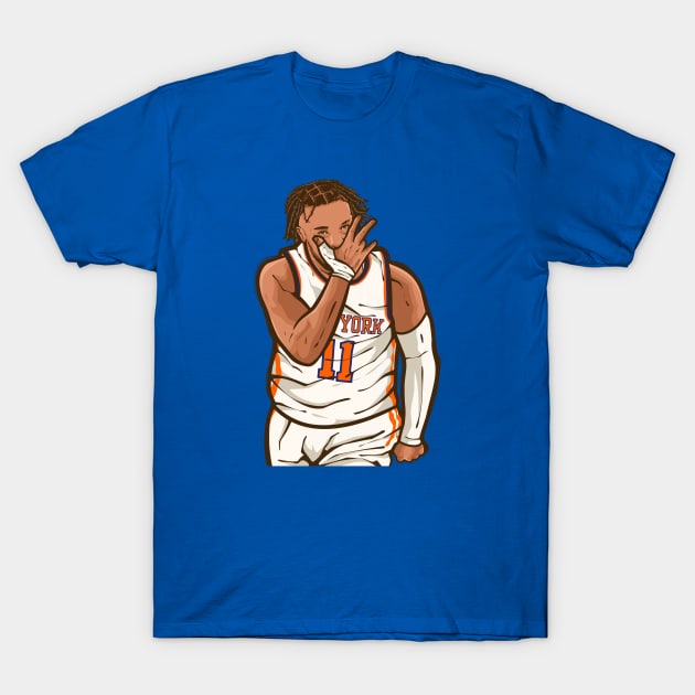 Jalen Brunson Three Point Celebration T-Shirt by rattraptees